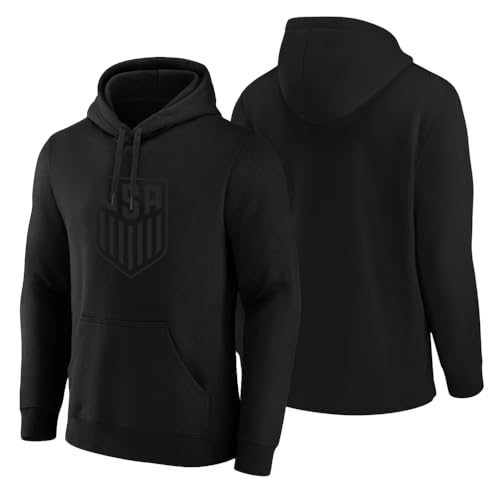 Icon Sports U.S. Soccer Hoodie Officially Licensed Adult BLACKOUT Cotton Pullover Hoodie Sweatshirt2