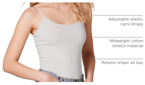Image of Amazon Essentials Women's Slim-Fit Camisole for Layering and Everyday Wear, Pack of 4