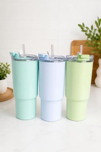 Image of 1800ML Large Capacity Plastic Tumbler with Handle & Straw | BPA Free Reusable Water Cup | Leakproof Lid | Travel Mug for Hot & Cold Drinks | Office, Gym (Multicolor)