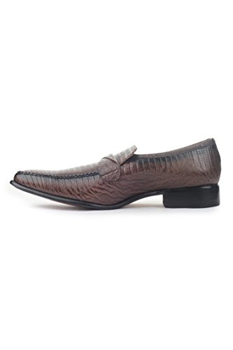 Image of LIBERTYZENO Mens Hornback Print Genuine Leather Lace Up Oxford Dress Shoes