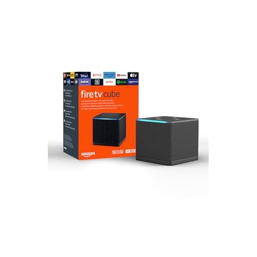 Amazon Fire TV Cube, Streaming-Mediaplayer mit Sprachsteuerung mit Alexa, Wi-Fi 6E, 4K Ultra HD