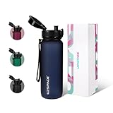 UZSPACE Botella Agua Deportiva,500ml/800ml/1000ml/1.5l, Tritan Botella Agua Sin BPA. Evitar Fugas de Agua y Ideal para el Ejercicio y los Deportes al Aire Libre