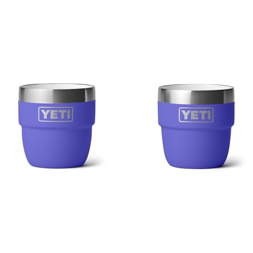 Image of YETI Rambler 4 oz Stackable Cup, Stainless Steel, Vacuum Insulated Espresso /Coffee Cup, 2 Pack