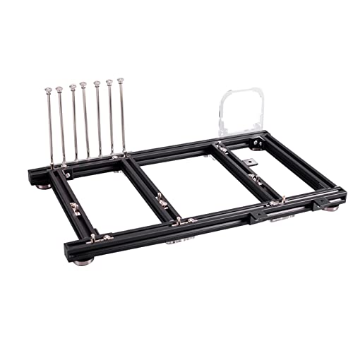 Caja ATX de aluminio abierto para overclocking diy chasis negro