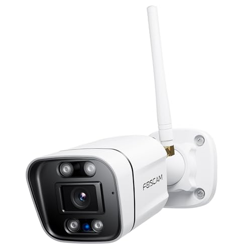 FOSCAM 3K 5MP Security Cameras Wireless Outdoor, 5GHz&2.4GHz WiFi Camera for Home Security, 120° FoV Outside Surveillance Cam, AI Human/Vehicle Detection, 66FT Color Night Vision, 120dB Siren, IP66