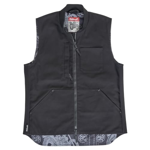 Amazon.com: Biltwell 4 Speed Motorcycle Vest Black (US, Alpha, X