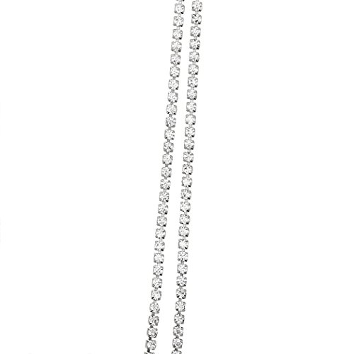 Rosemarie Collections Women's Stunning Glass Crystal Rhinestone Extra Long Endless Strand Necklace, 60"2