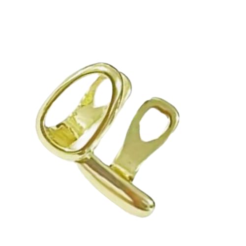 [�C���X�N] Double Tone Barbell Teeth Jewelry Brass and Stainless Steel Body Piercing Lightweight Sturdy Sophisticated for Daily Wear