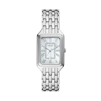 Fossil Women's Raquel Three-Hand Date Stainless Steel Watch, ES5306, Silver, 26 mm