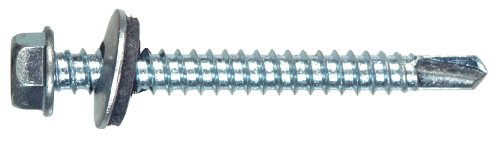 Tornillos autoperforantes con cabeza hexagonal 12-14 x 3/4 pulg 35 unidades