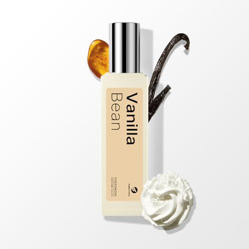 Image of purefittech Pheromones Perfume for Women, Vanilla Bean Fragrance Roll-on Long Lasting Pheromone Perfume Oil, 0.34 fl oz (10ml) Travel Size Extrait de Parfum Made in USA