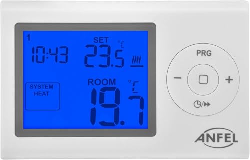 Pp1466A Cronotermostato Digitale Easy Estate/Inverno Con Programmazione Giornaliera/Settimanale Display Grande 3"