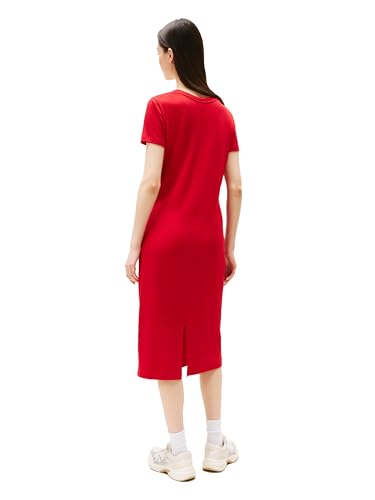 Image of Tommy Jeans Women's Bodycon Midi Dress with Logo Detail