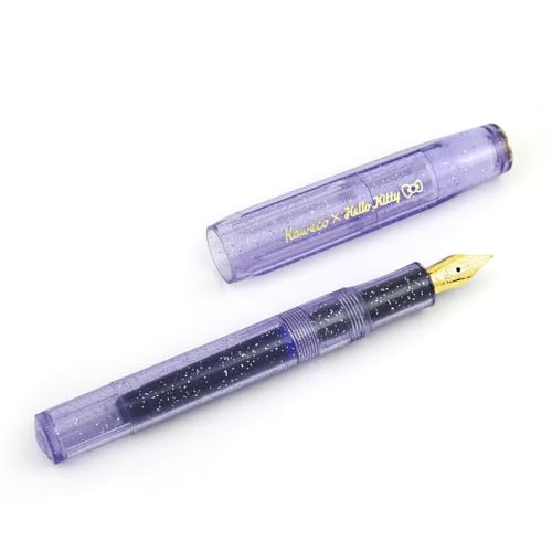 Kaweco X Hello Kitty CLASSIC Sport Fountain Pen Stardust Violet Limited Edition, Fine Nib