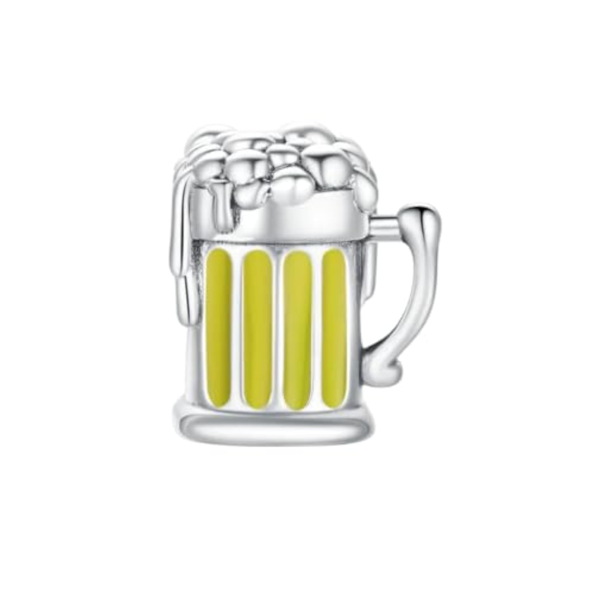 925 Sterling Silver Beer Tumbler Charm, Unique Gift