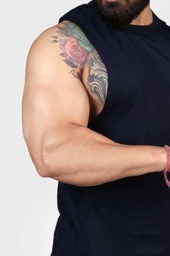 Image of FUAARK Men's Cotton Sleeveless Tank Tops Gym Vest for Mens