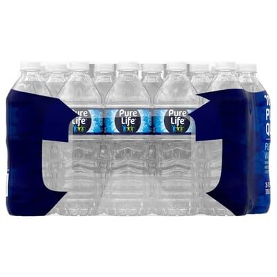 Pure Life Purified Water – 16.9 fl oz (500 ml) Bottles, Pack of 35 – Crisp Mineral-Enhanced Hydration, Zero Calories, Eco-Friendly Recyclable Bottles