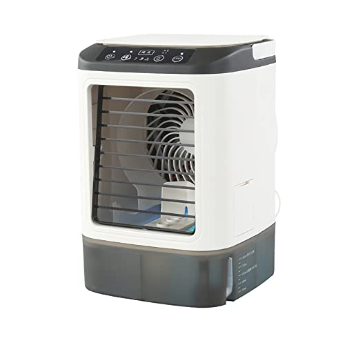 Enfriador de aire evaporativo portátil con USB de 3 velocidades, función de humidificador para el hogar, oficina, dormitorio, eficiencia energética y funcionamiento silencioso
