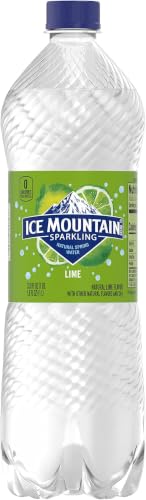 Image of Ice Mountain Sparkling Water, Zesty Lime, 33.8 oz. Bottle (Pack of 5)