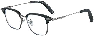 Stylish Reading Glasses for Women Men, Classic Metal Blue Light Blocking Computer Readers, Anti Eye Strain Eyeglasses (Color : Black, Size : +1.50)