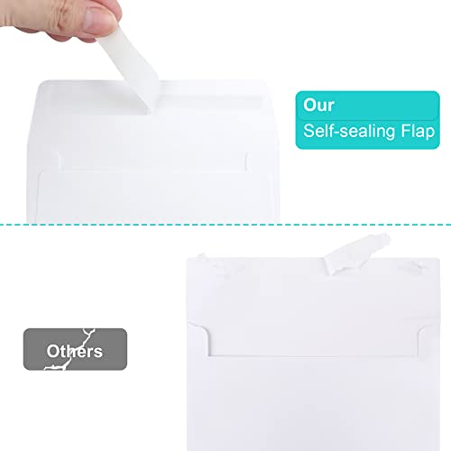 Image of 360 Packs A1 Envelopes, 3.625x5.125 inch Envelopes White, Small Envelope RSVP Envelope, Self Seal for Weddings, Photos, Postcards, Greeting Cards, Mailing