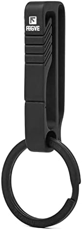 TISUR Car Keychain Clip, Titanium Key Holder with Detachable Key Chain Ring for Duty Belt, Gifts for Men Women, BK1 Promotion