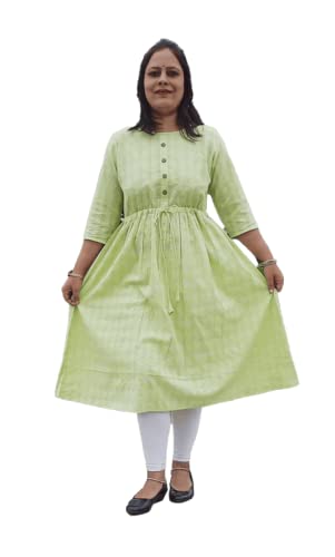 VIMOO Cotton A-line Kurta