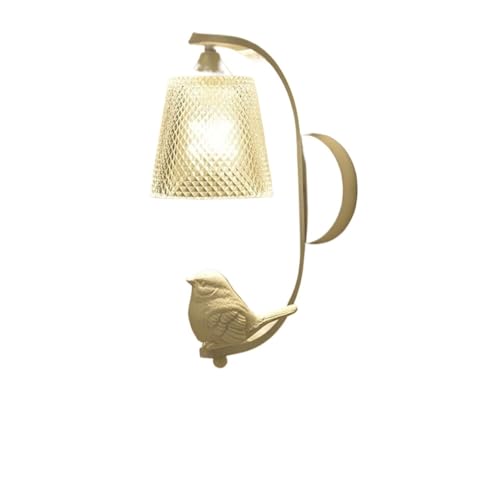 Black Farmhouse Indoor Wall Sconce with Ribbed Glass Shade Nordic