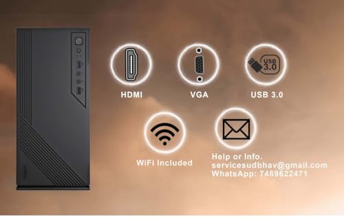Pratyush Metal KM73 Desktop Mid Tower PC for Business, Architects and Graphic Designers (Core i7-3770/16 GB RAM/256 GB SSD/500 GB HDD) 10 Pro, Off. 2021, Full Metal Body, HDMI, WiFi