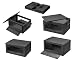 Xcase Klappboxen: 2er-Set Faltbare Aufbewahrungsboxen mit Deckel, je 45 Liter, schwarz (Transportboxen, Klappboxen mit Deckel, Regal)
