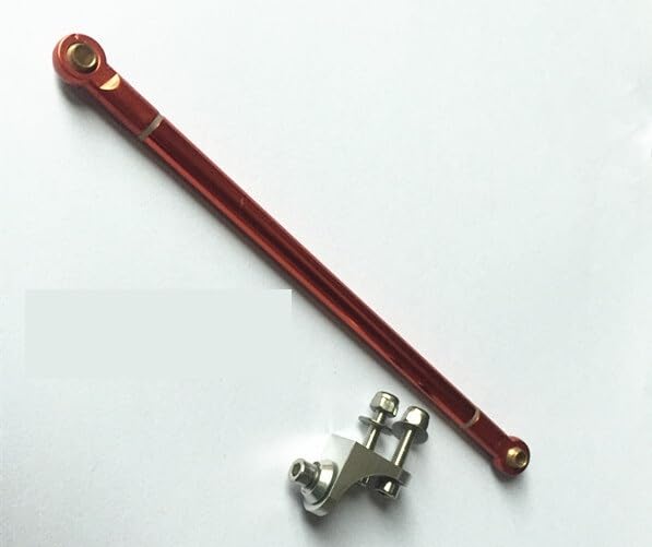 DingMotuo Red Reinforced Rudder Support Rod for RC Gasoline Boat - Aluminum Material