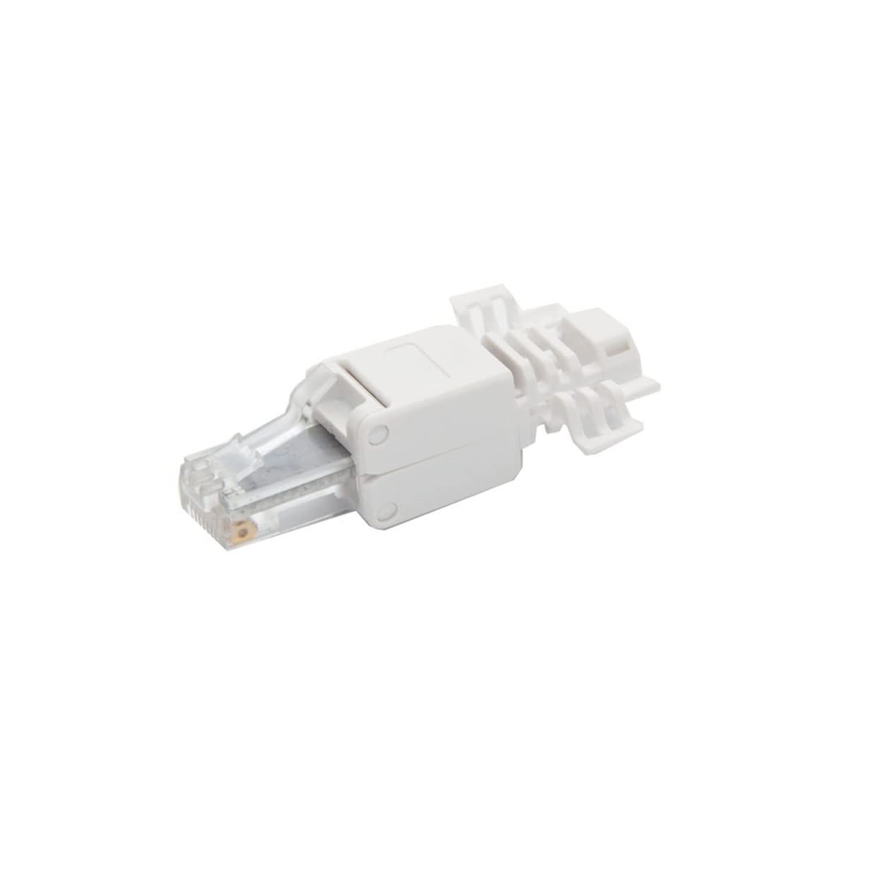 Premium X 100x Netzwerkstecker CAT6a RJ45 Adapter Kupplung für CAT6 und CAT7 Verlegekabel Patchkabel AWG 24, 25 und 26 Innenleiter LAN Stecker Werkzeugfrei Werkzeuglos Stecker
