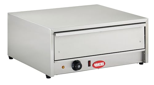 Kratos Commercial Food Warmer, Stainless Steel Hot Dog Bun Warmer, 32 Bun Capacity, 120V, 450W (31M-010)