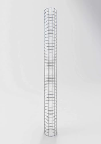 Gabionensäule rund feuerverzinkt, 22 cm Durchmesser, 200 cm Höhe,...