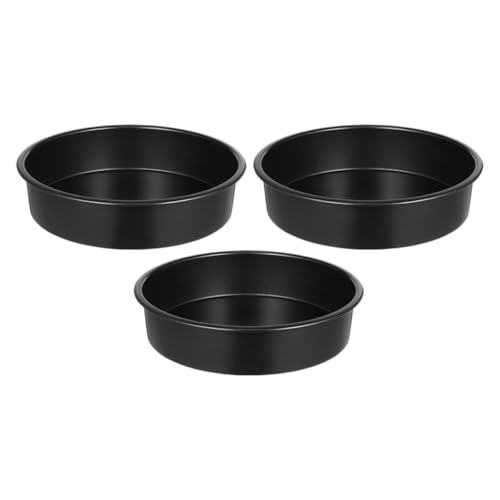 STOBAZA 3Pcs Non Stick Round Cake Pan Baking Molds for Creative Desserts for Chiffon Mousse and Ice Cakes and Versatility