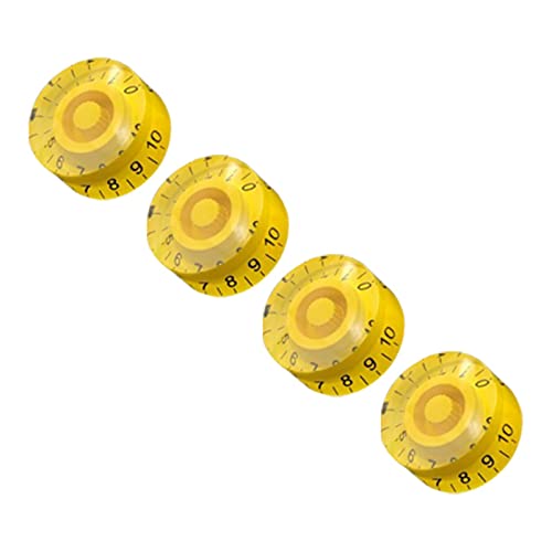 Oshhni 4 pièces potentiomètre capuchon guitare accessoires haut-forme boutons Durable Timbre haut-forme style boutons… - Les Beatles, Paul McCartney, John Lennon, RIngo Starr, George Harrison Oshhni 4 pièces potentiomètre capuchon guitare accessoires haut-forme boutons Durable Timbre haut-forme style boutons…