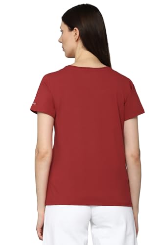 Image of Allen Solly Women's V‑Neck T‑Shirt | Comfortable Fit, Soft Fabric, Effortless Daily Styling