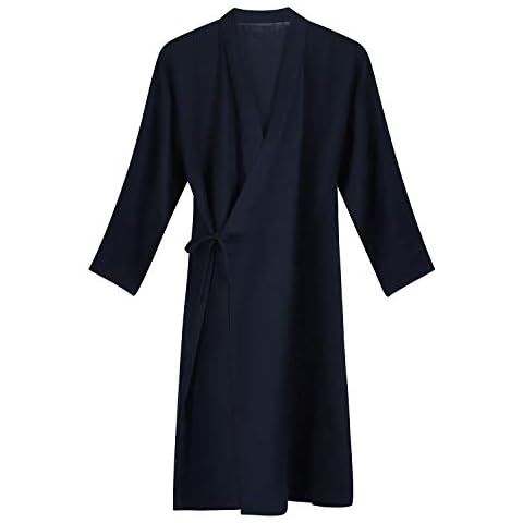IBLUELOVER Lightweight Cotton Kimono Bathrobe Cover