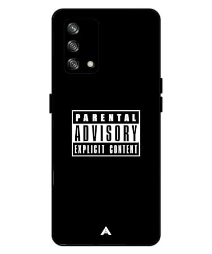 Image of Premium Explicit Case for Oppo A93 Soft-Touch Metal TPU Back Cover, Shockproof, Designer, Aesthetic Mobile Phone Case (Glossy Finish)