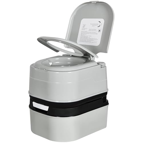 Image of YITAMOTOR 6.34 Gal Portable Toilet Camping Porta Potty w /Paper Collection