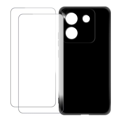 UOGNADGD Xiaomi Poco M7 Pro 5G �Ƃ̌݊������� �J�X�^���J���t���P�[�X�{�����K���X�ی�t�B����2���t�� ? �Ռ��z�������h�~ (�u���b�N)