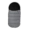 AltaBeBe AL2281P-02 wintervoetenzak voor kinderwagen en buggy, lichtgrijs/zwart, grijs, 450 g