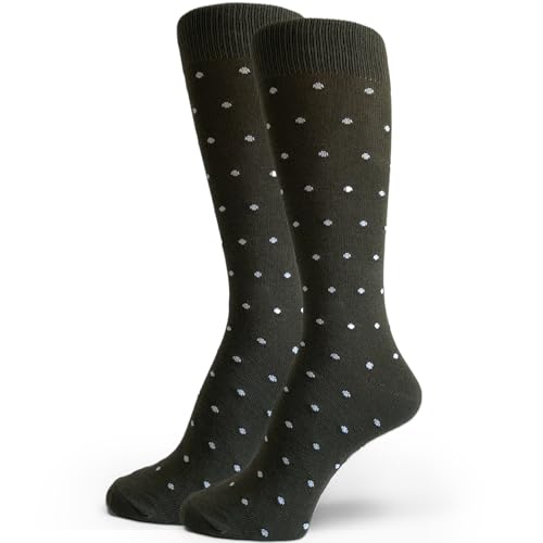 Olive Green/Sage Olive/Army Green/Dusty Olive Groomsmen Socks - Stylish Men's Dress Socks Gift2