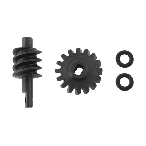 OTOTEC 16T Steel Differential and Worm Gears Kit for 1/24 RC Crawler Cars Axle Upgrade Parts Compatible with SCX24 C10 JLU Gladiator Bronco Deadbolt