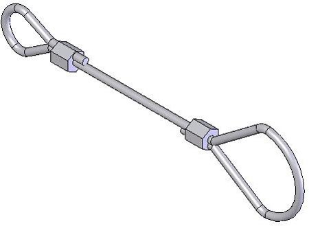 Aerofast Inc FPC-6 Lanyard 6 Long, Lanyards