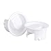 TOSSPER 2pcs De Cristal Blanca Caliente/Fría del Agua Tapa De Jarra Cubierta De La Categoría Alimenticia De Plástico Anti-Polvo Estancos Tapas Tapones De Cristal Bistro Jarra Blanca