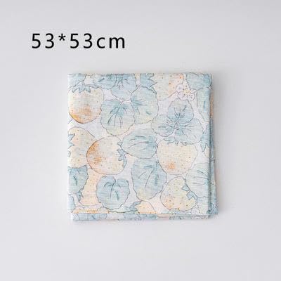 Japan Wrap The Cloth Cotton Line, 70 * 70 cm 4 szt. wielokrotnego użytku ściereczka do pakowania owoców(Yellow Flower)