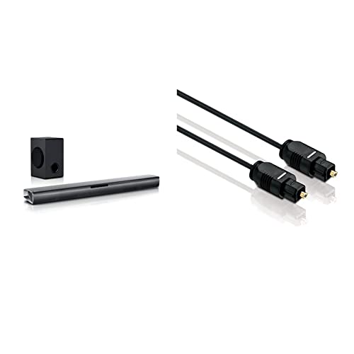 Torres De Sonido Lg LG SJ2 - Barra de Sonido inalá (2.1 Channels, 160 W, 60 W, 10 cm, 100 W, Inalámbrico y alámbrico) & HDSupply TC010 Cable...