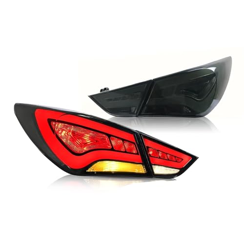 �J�[�A�N�Z�T���[ LED�e�[�������v �Ή��Ԏ� Hyundai Sonata 2010-2014 DRL ���A�^�[���V�O�i�������v �t�H�O�����v �f�C�^�C�������j���O���C�g(Smoke)