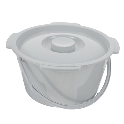 SOPOTUTU プラスチック製軽量携帯トイレ 高齢者用尿器おまる ベッドサイド防溢ポット 取っ手付き滑らか縁 小型再利用可能尿瓶